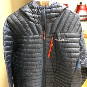 Eddie Bauer Microtherm 2.0 hooded winter jacket.